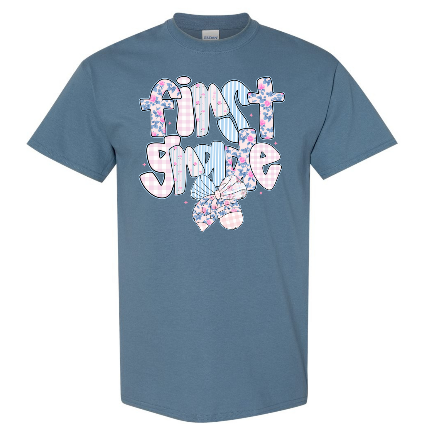 Floral Back to School Bubble Letters First Grade