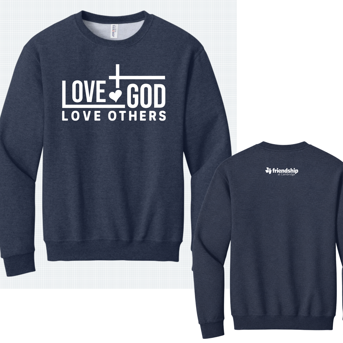 Heart & Cross Design - Friendship at Cambridge **ORDER BY 11/9 FOR CHURCH DELIVERY