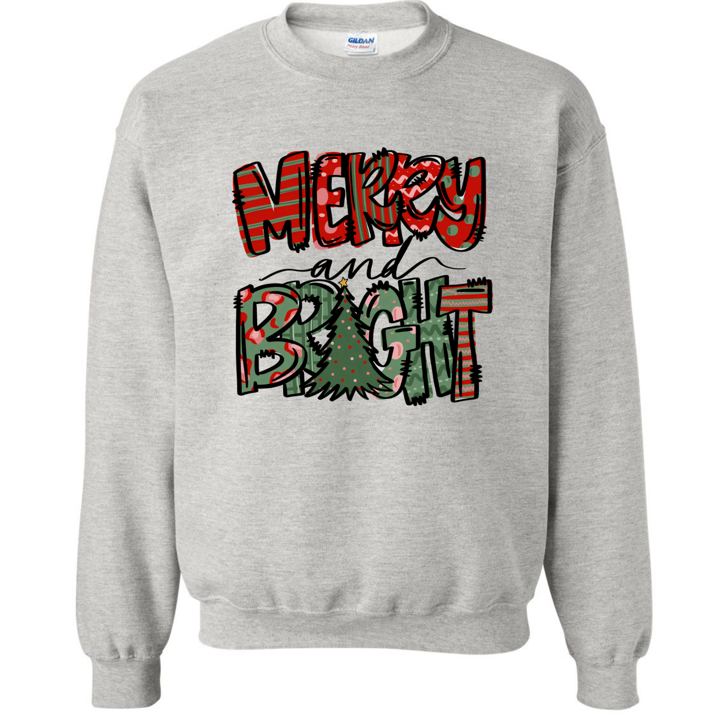 Merry & Bright Doodle Letters