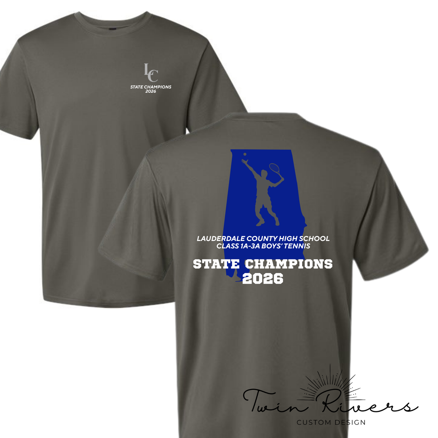 LC Boys' Tennis Champions - Blue State Design