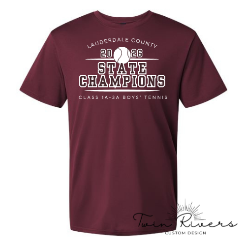 LC Boys' Tennis Champions - Maroon & White