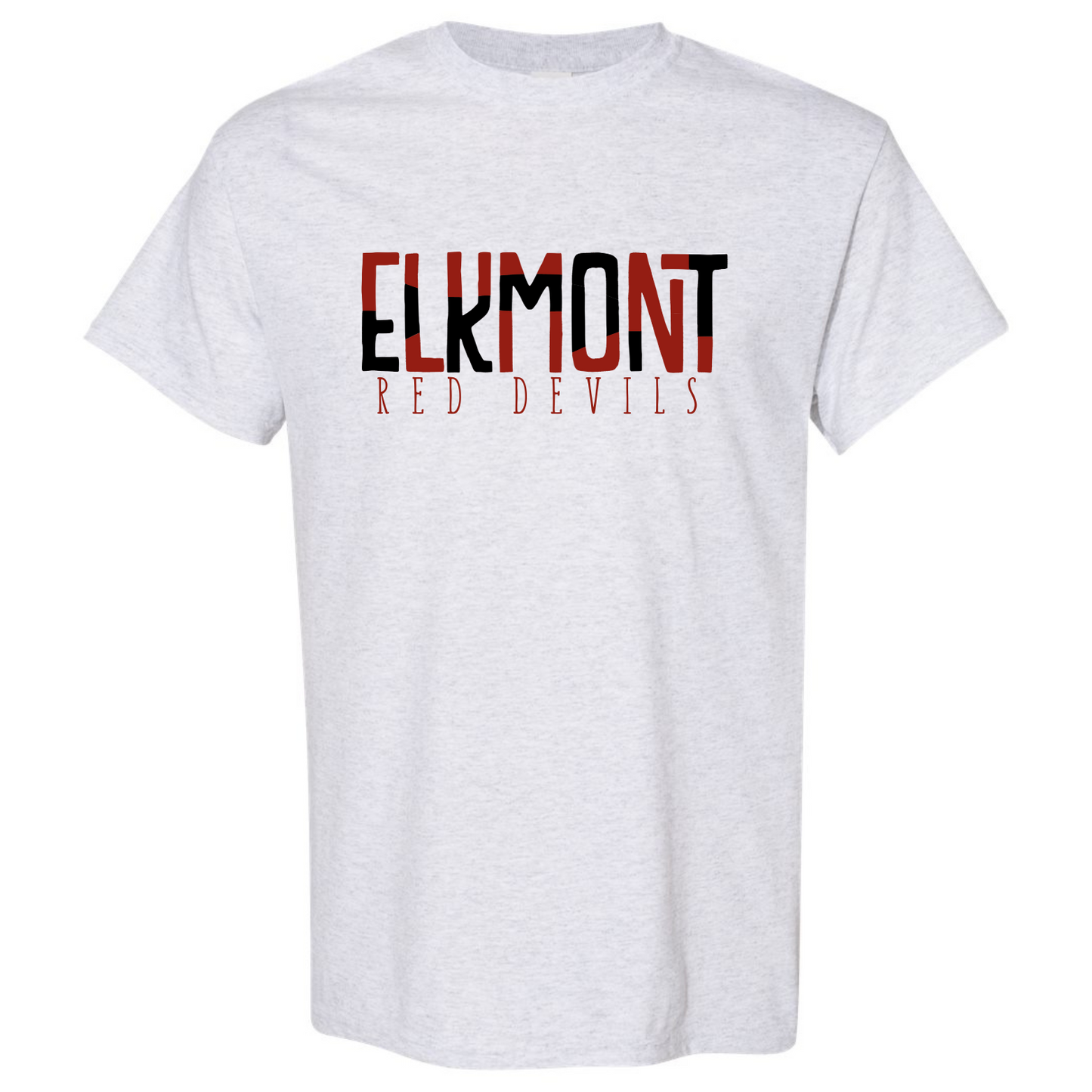 Elkmont Color Block - Gildan Ash Gray Short Sleeve