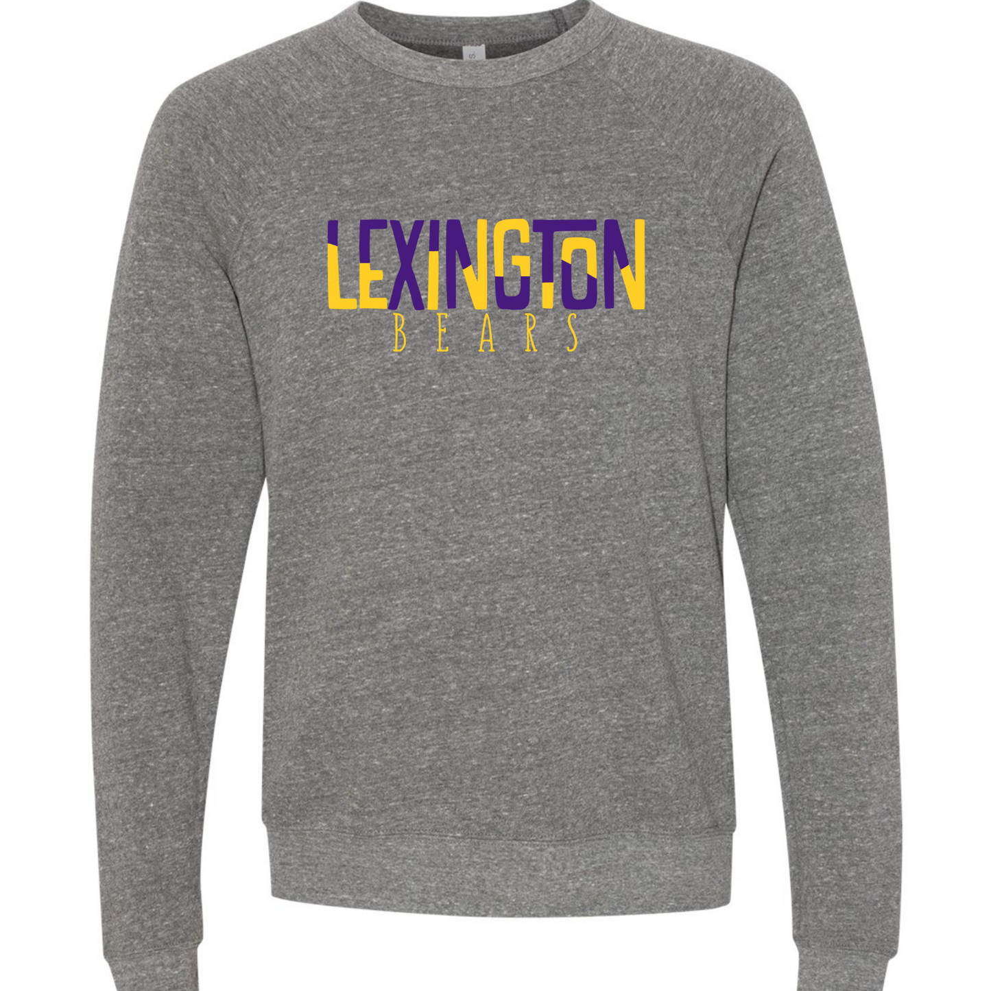 Lexington Color Block Bella Canvas Deep Heather Sweatshirt