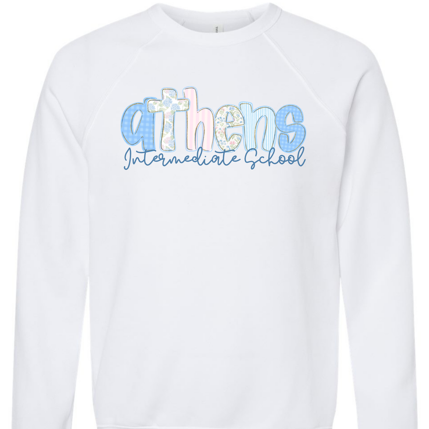 Athens Intermediate School Floral Letters Sweatshirts