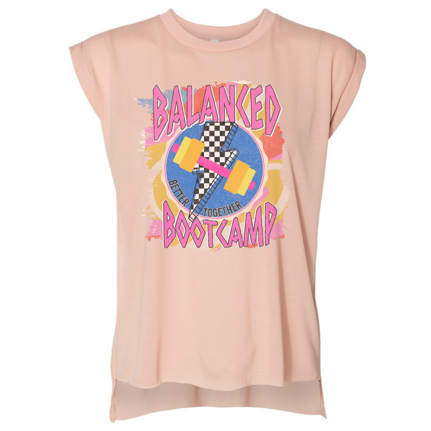 Balanced Bootcamp Bella Canvas Peach Hi-Lo Tee - Sublimated