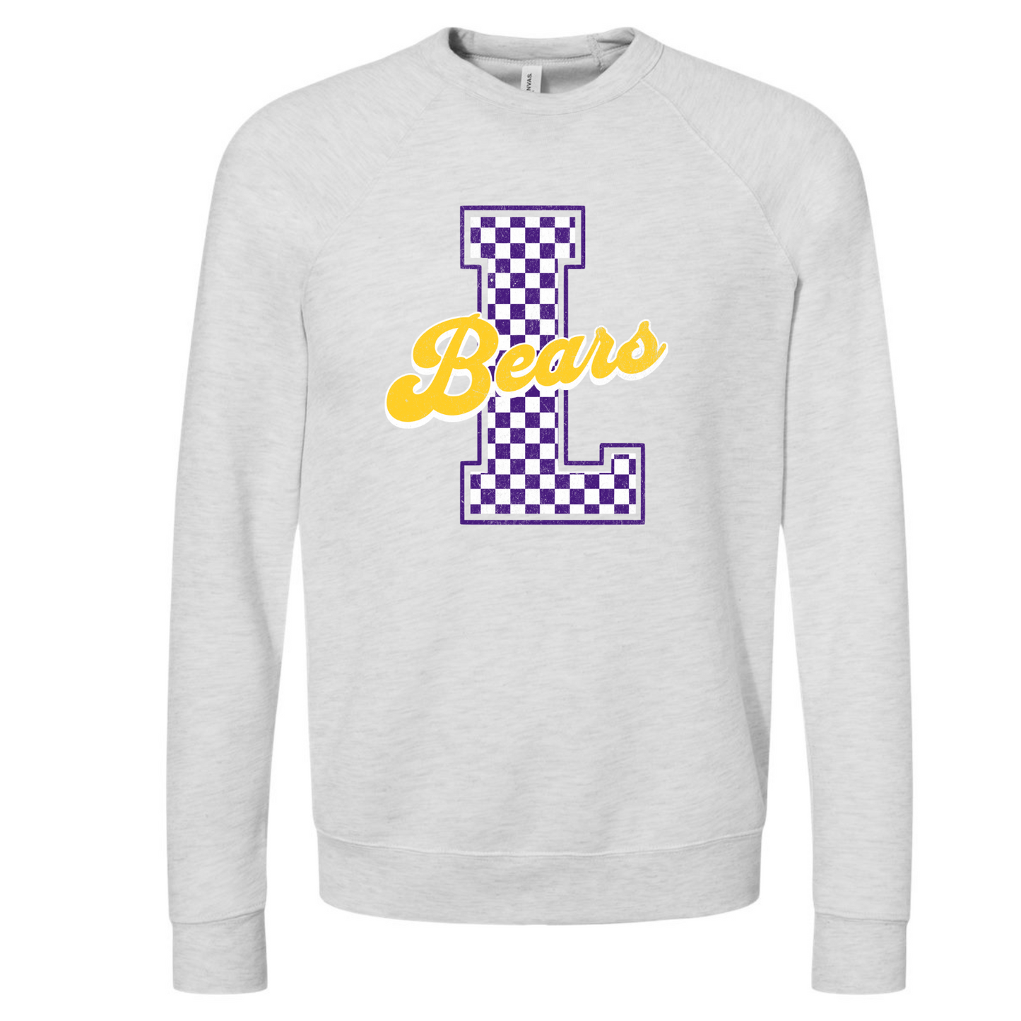 Lexington Varsity Letter Bella Canvas Ash Gray