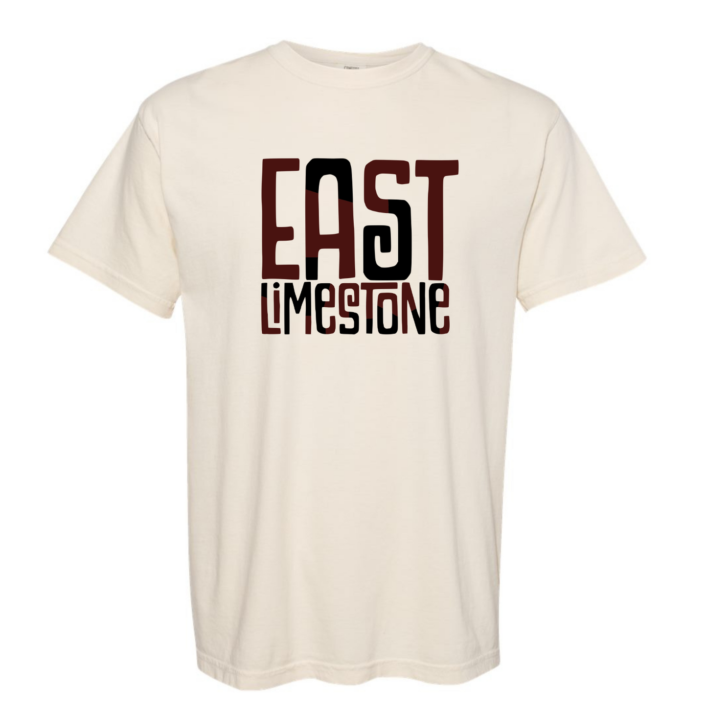 East Limestone Color Block - Comfort Color Ivory