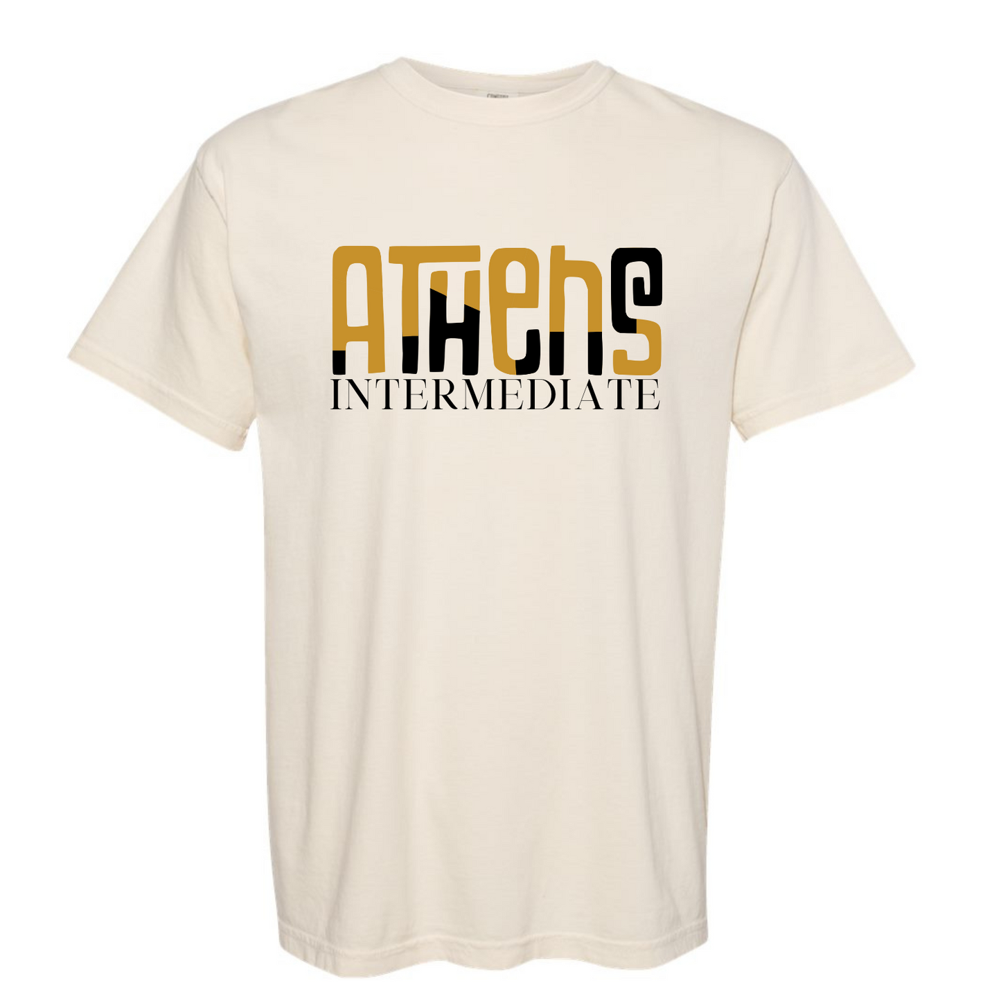 Athens Intermediate School Color Block - Comfort Color Ivory