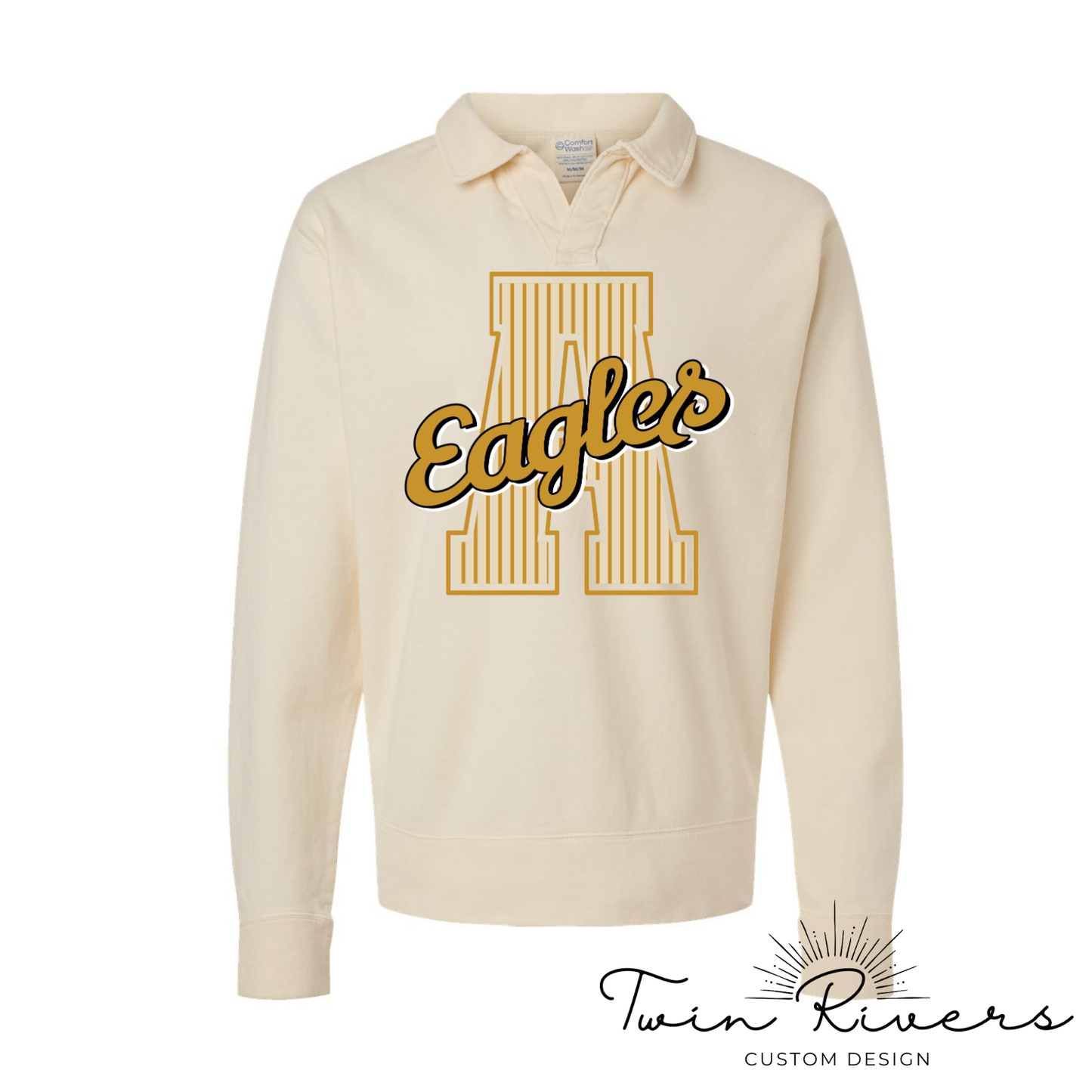 Athens Eagles Striped Varsity Letter Sweatshirts