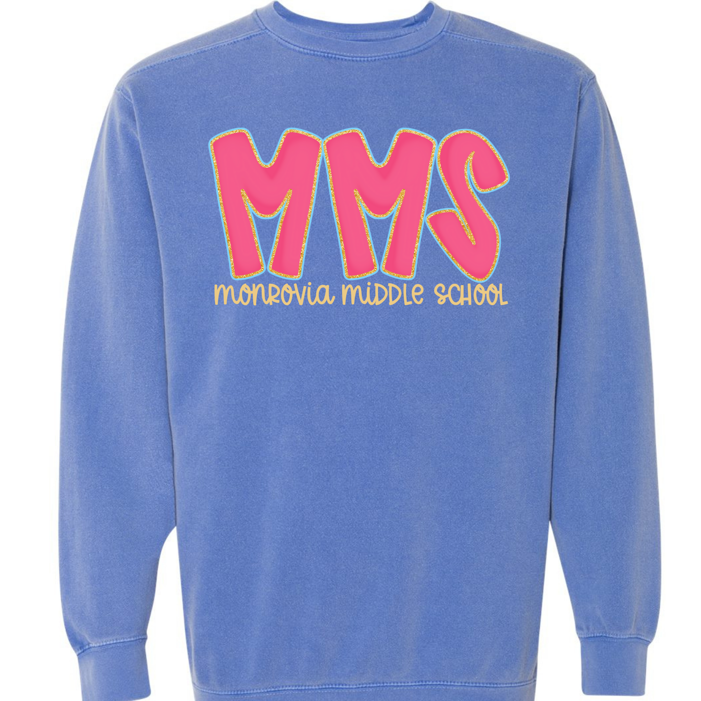 MMS Hot Pink Doodle Letter Sweatshirts