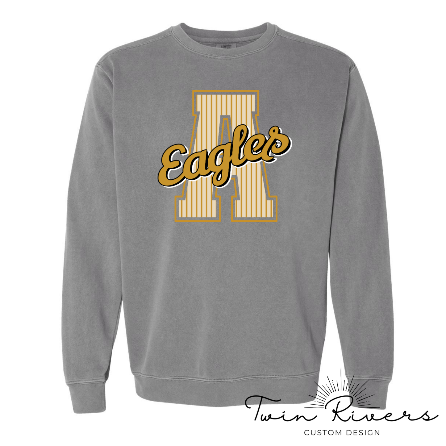 Athens Eagles Striped Varsity Letter Sweatshirts