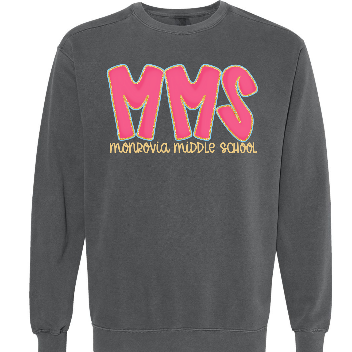 MMS Hot Pink Doodle Letter Sweatshirts