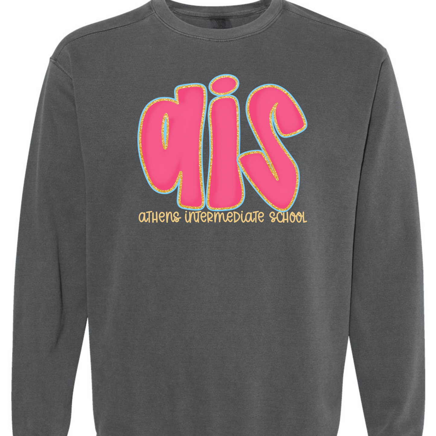 Athens Intermediate School Hot Pink Doodle Letters Sweatshirts
