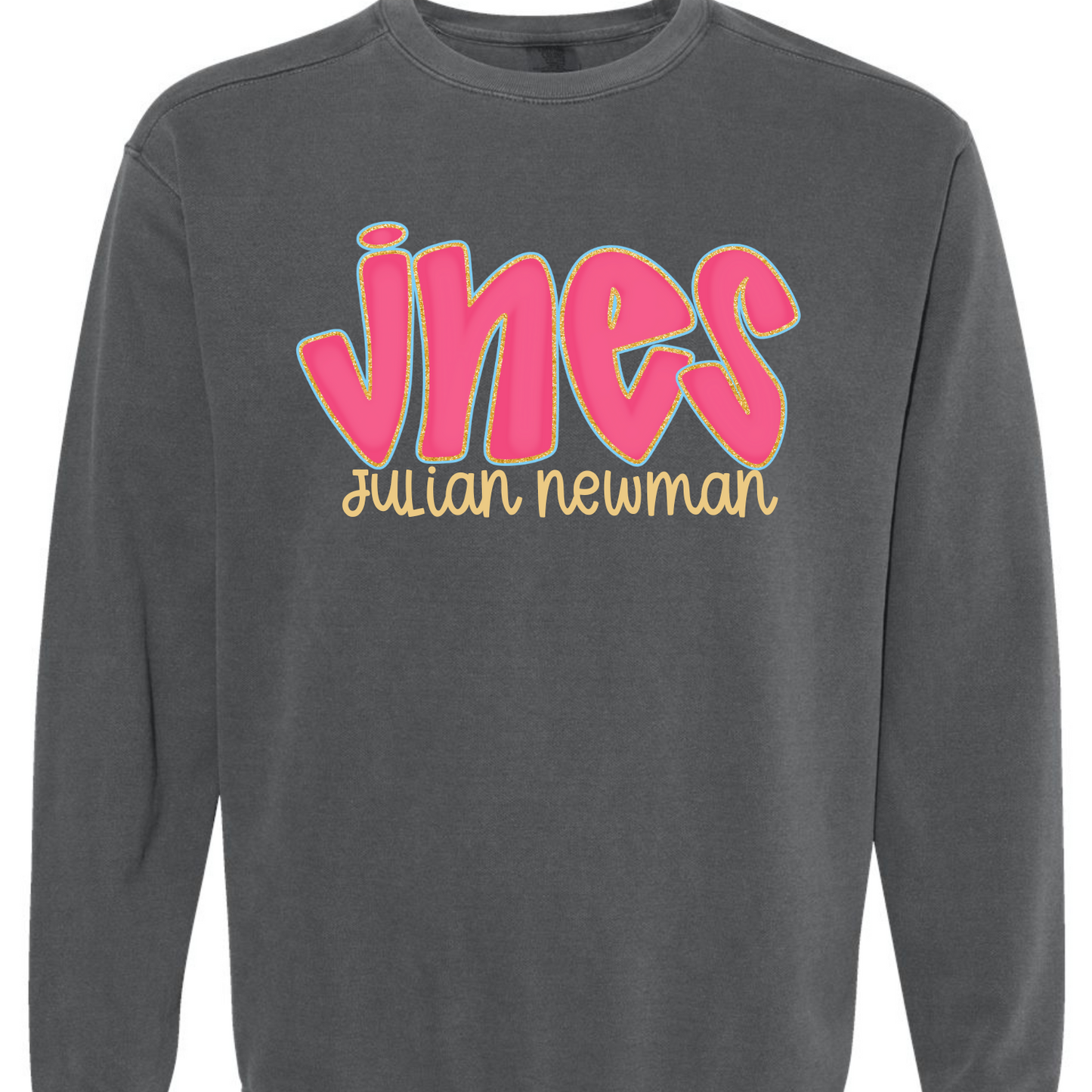 JNES Hot Pink Doodle Letters Tees