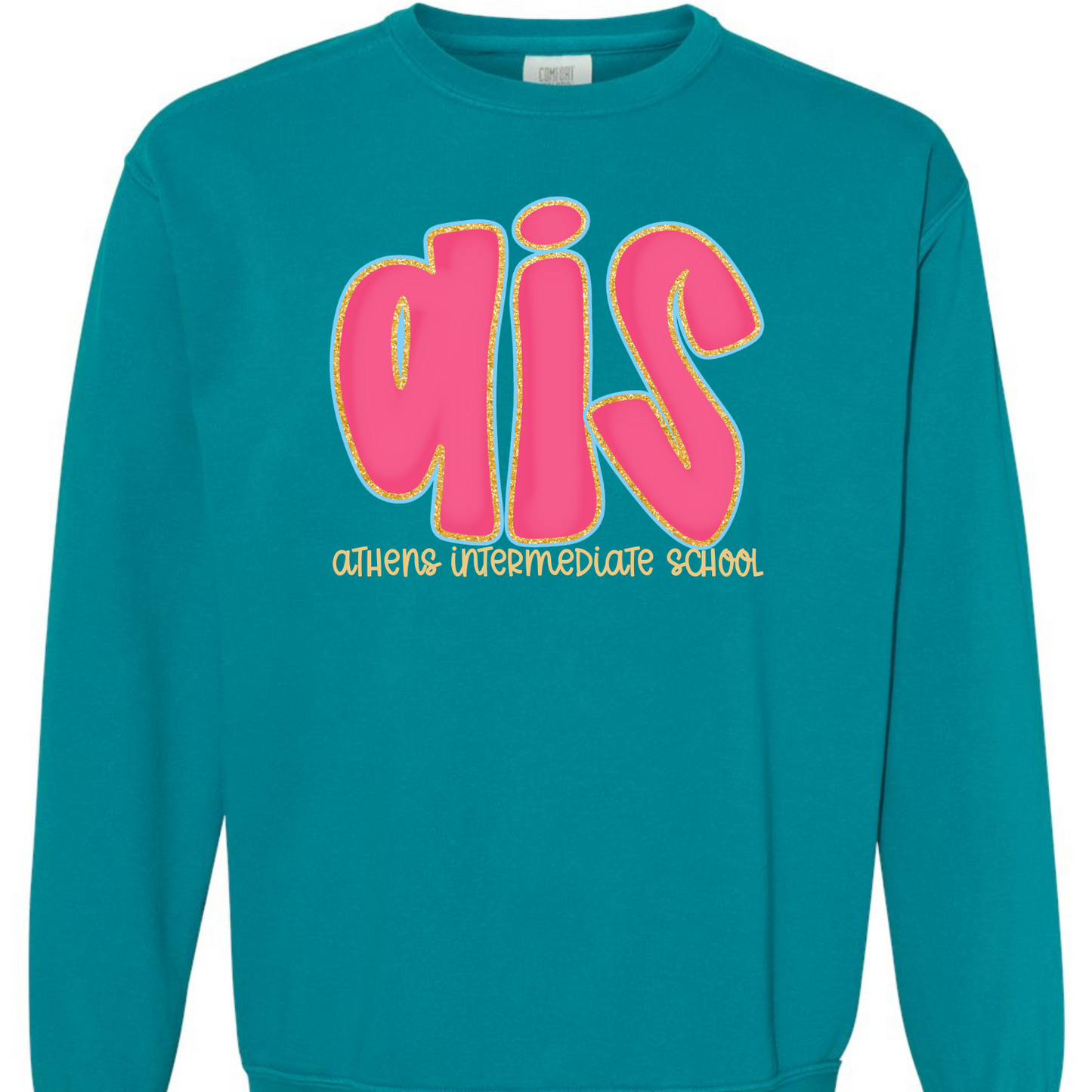 Athens Intermediate School Hot Pink Doodle Letters Sweatshirts