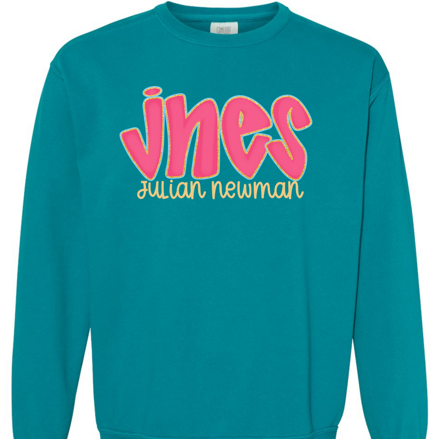 JNES Hot Pink Doodle Letters Tees