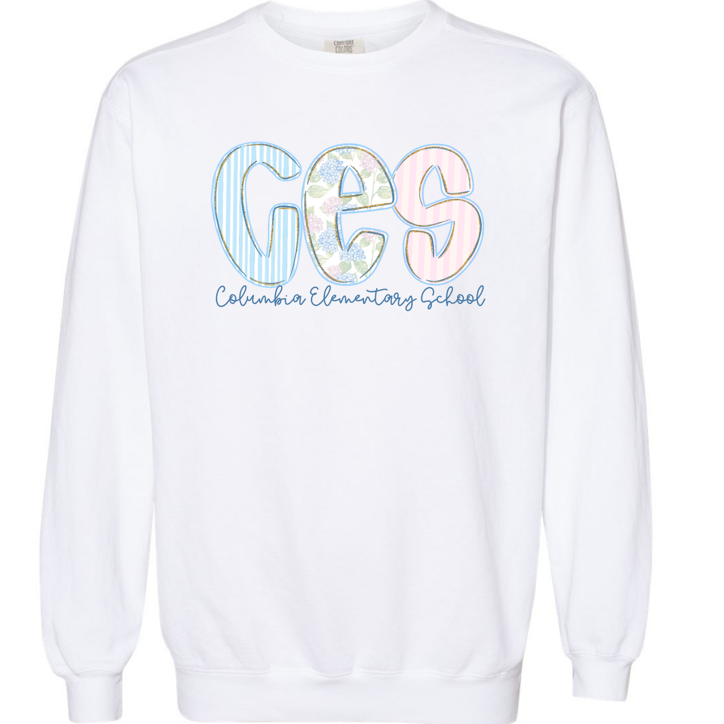 Columbia Elementary Floral CES White Comfort Colors 1566