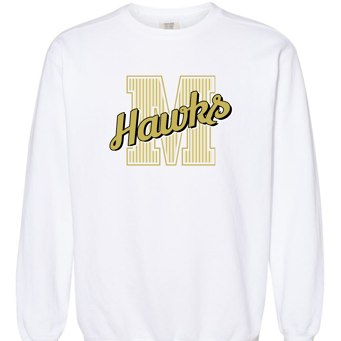 MMS Striped Varsity Letter Sweatshirts