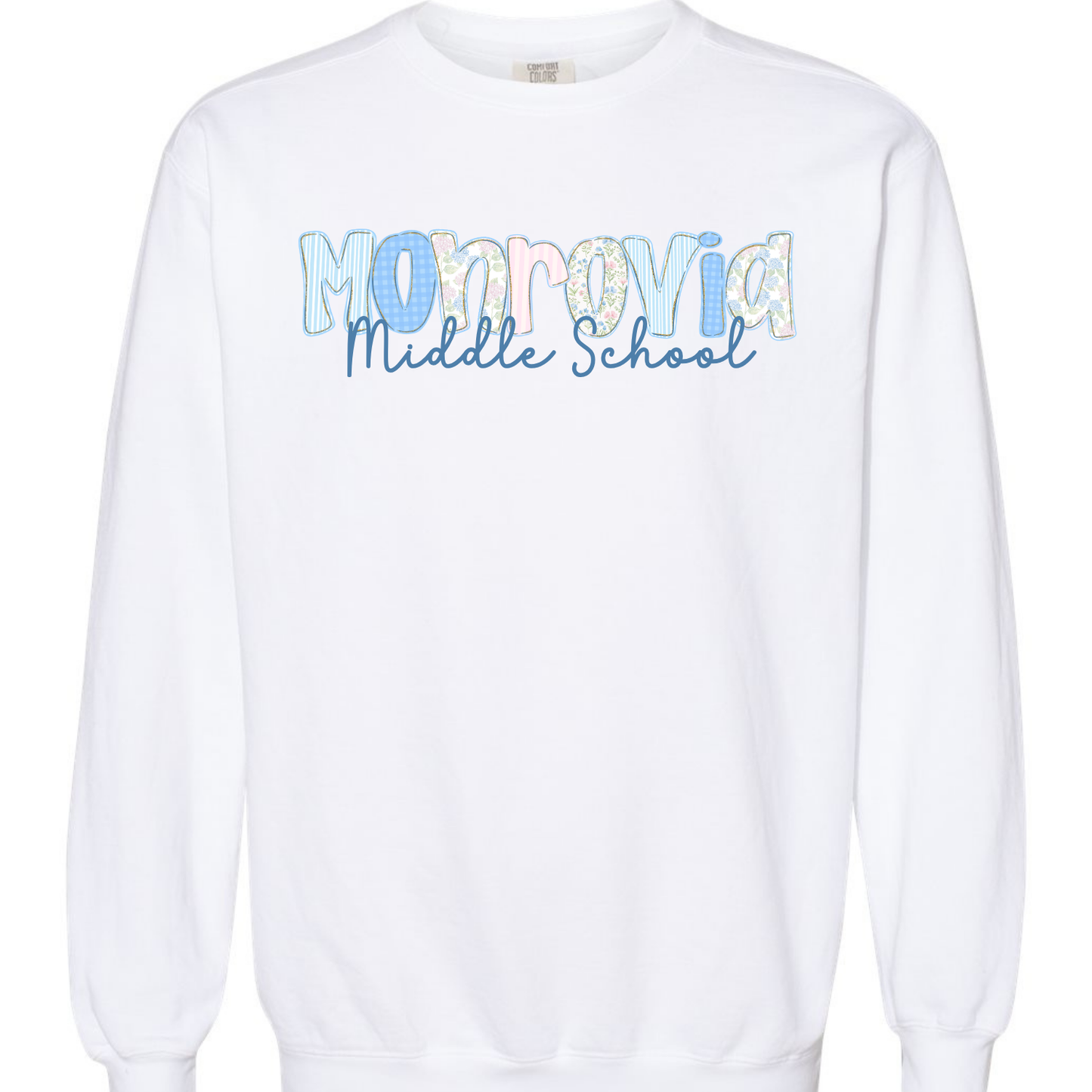 MMS Floral Letters Sweatshirts