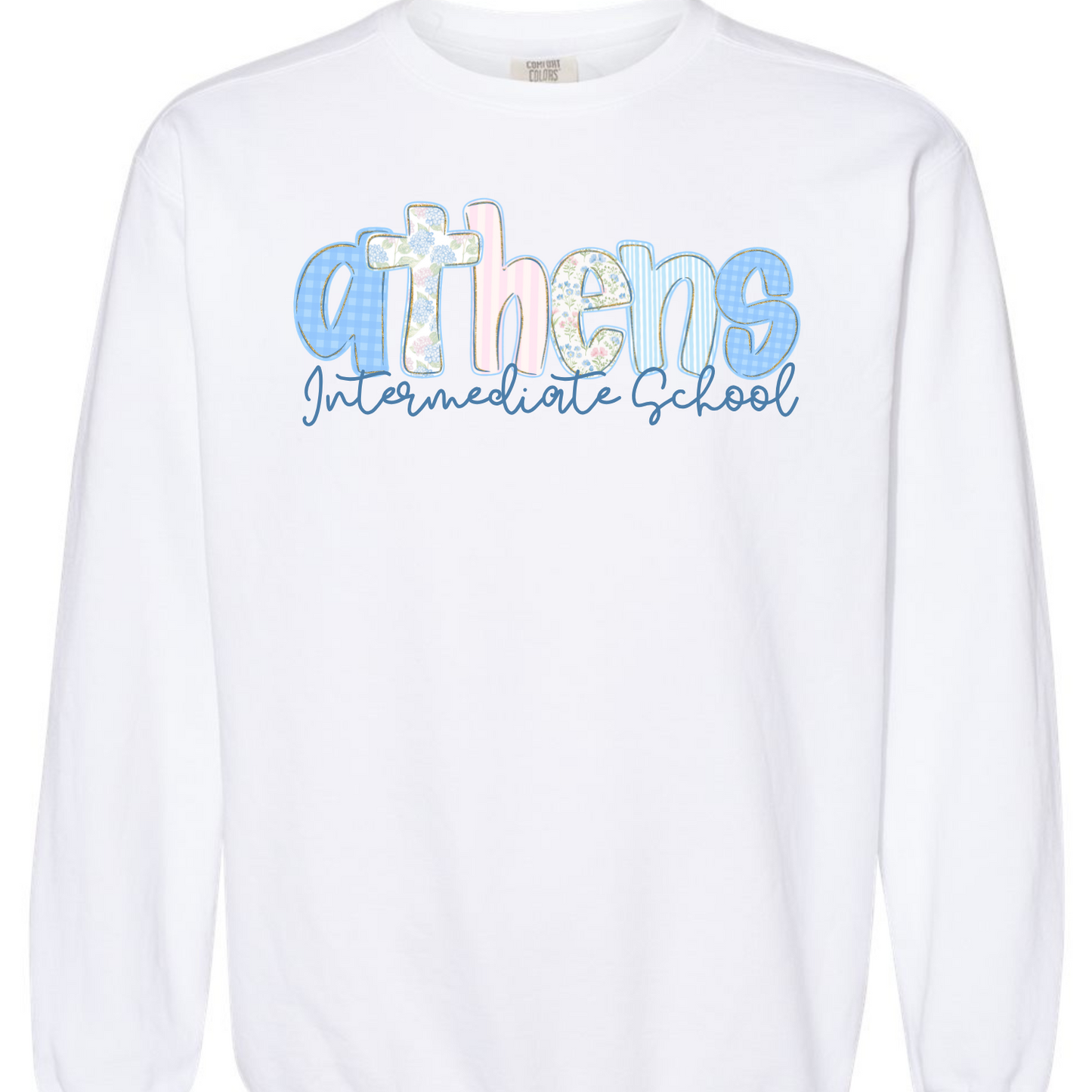 Athens Intermediate School Floral Letters Sweatshirts