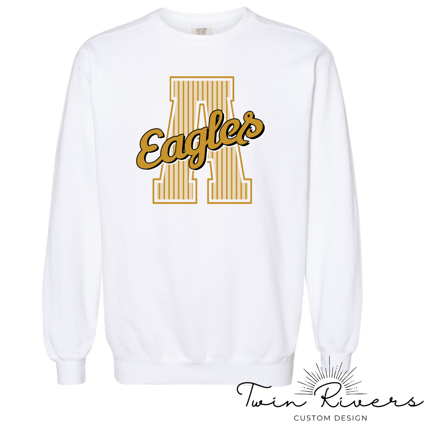 Athens Eagles Striped Varsity Letter Sweatshirts