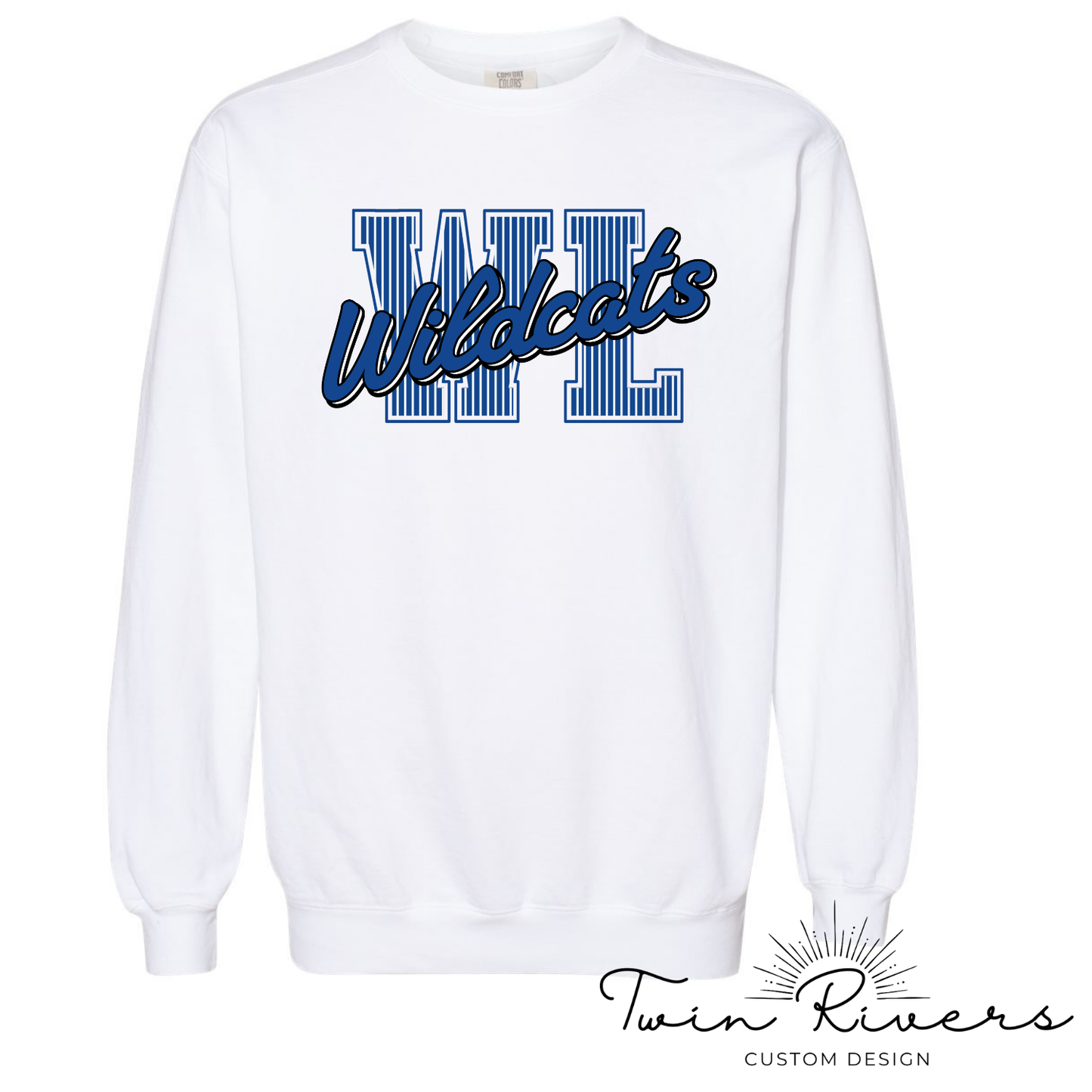 West Limestone Wildcats Striped Varsity Letter Sweatshirts