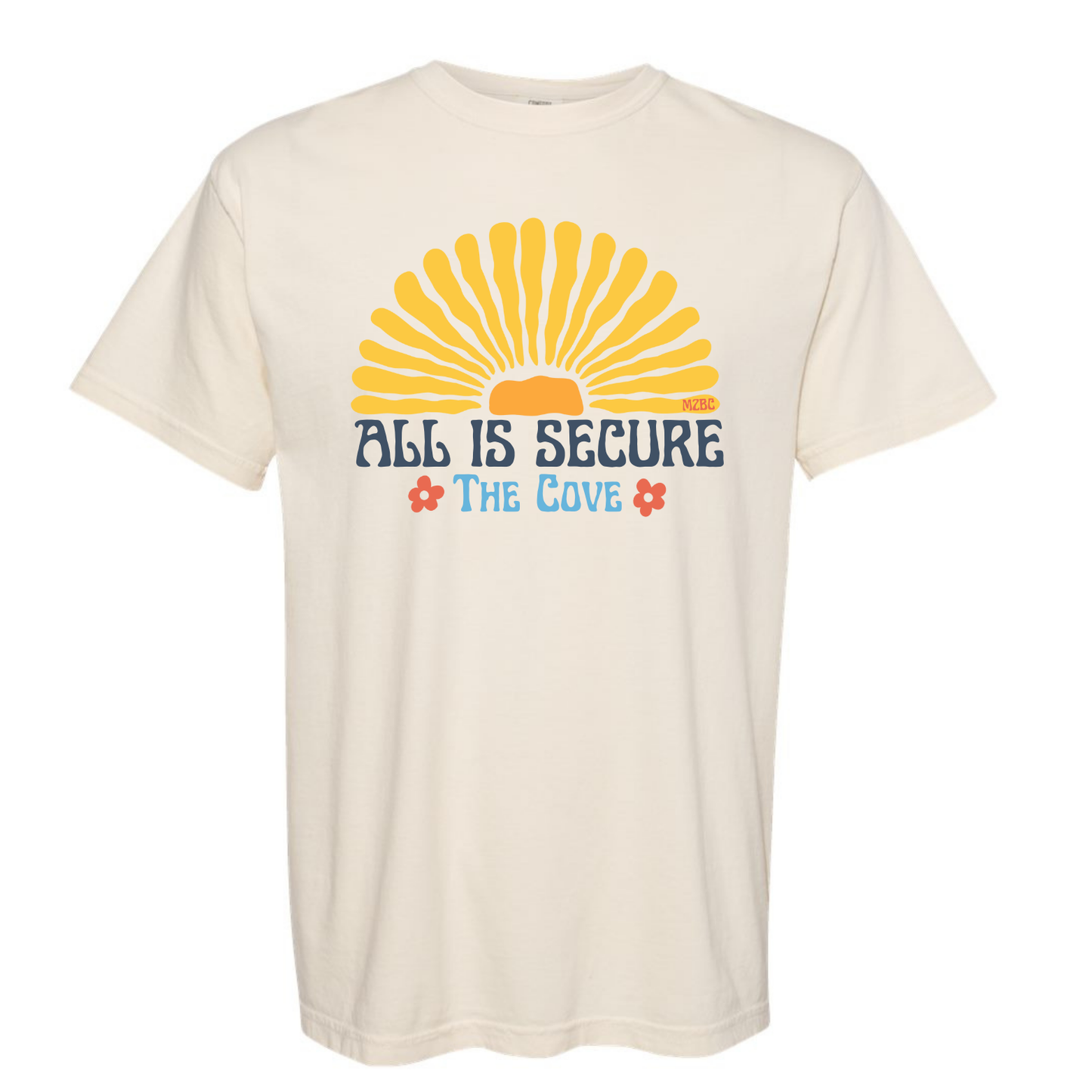 The Cove Sunburst Comfort Color Ivory Short Sleeve Tee