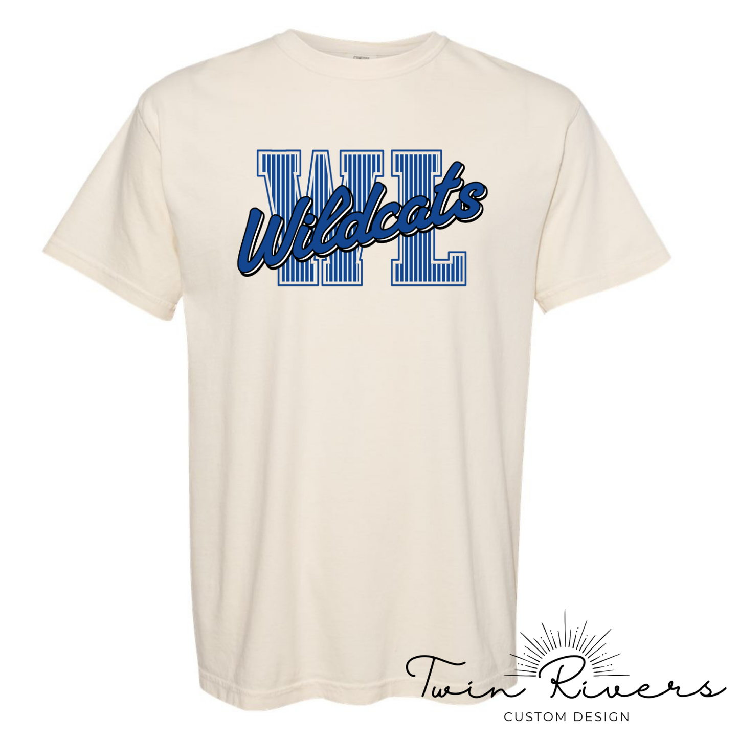 West Limestone Wildcats Striped Varsity Letter Tees