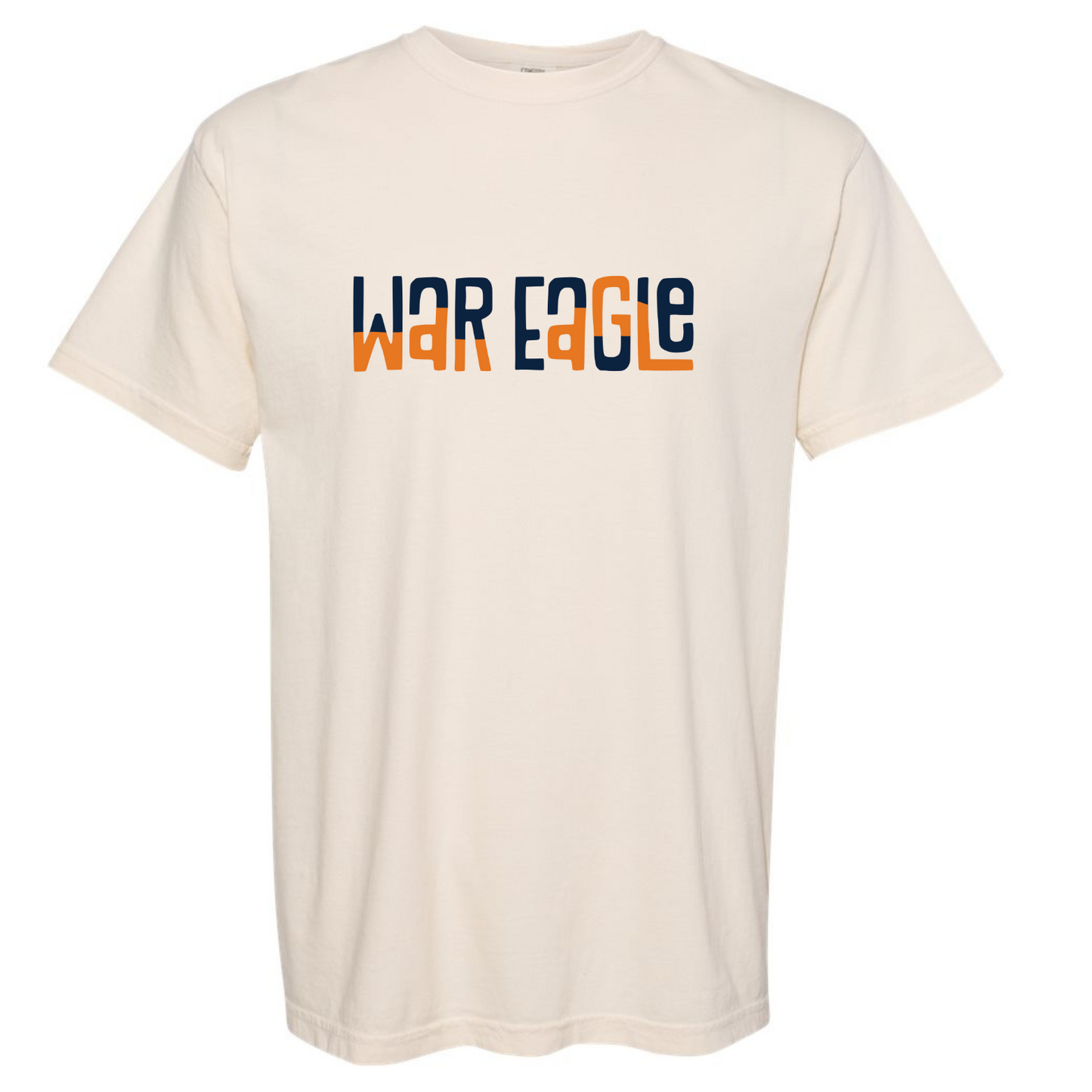 War Eagle Color Block - Ivory Comfort Color Tee