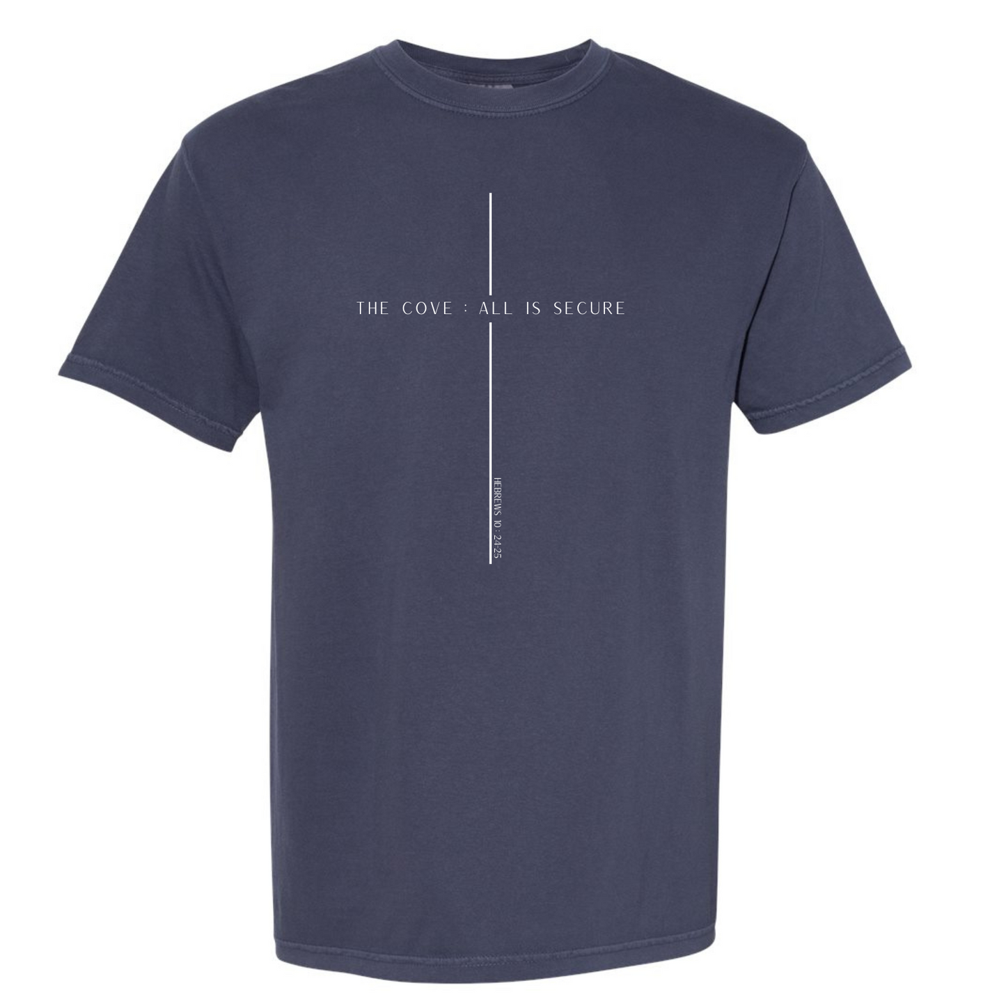 The Cove Comfort Color Navy Short Sleeve Tee