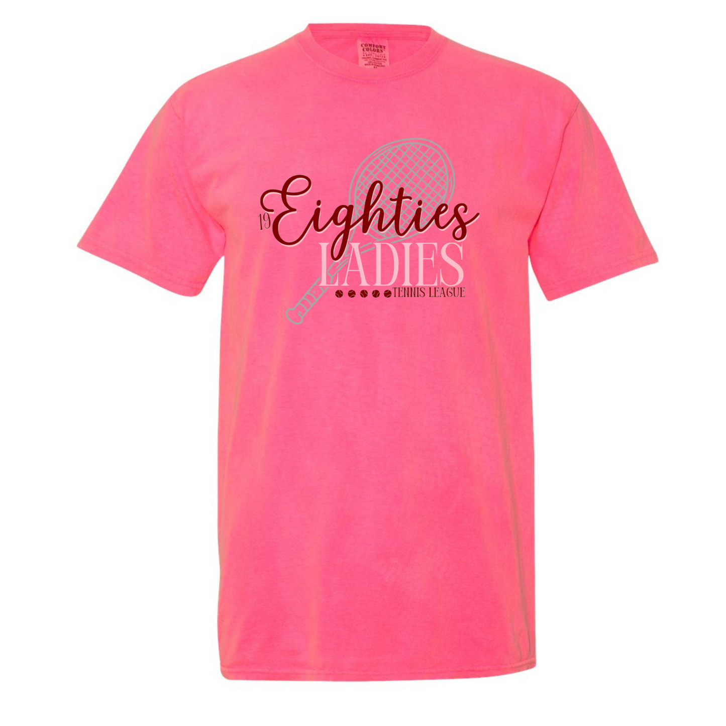 80's Ladies Comfort Color Pink Short Sleeve