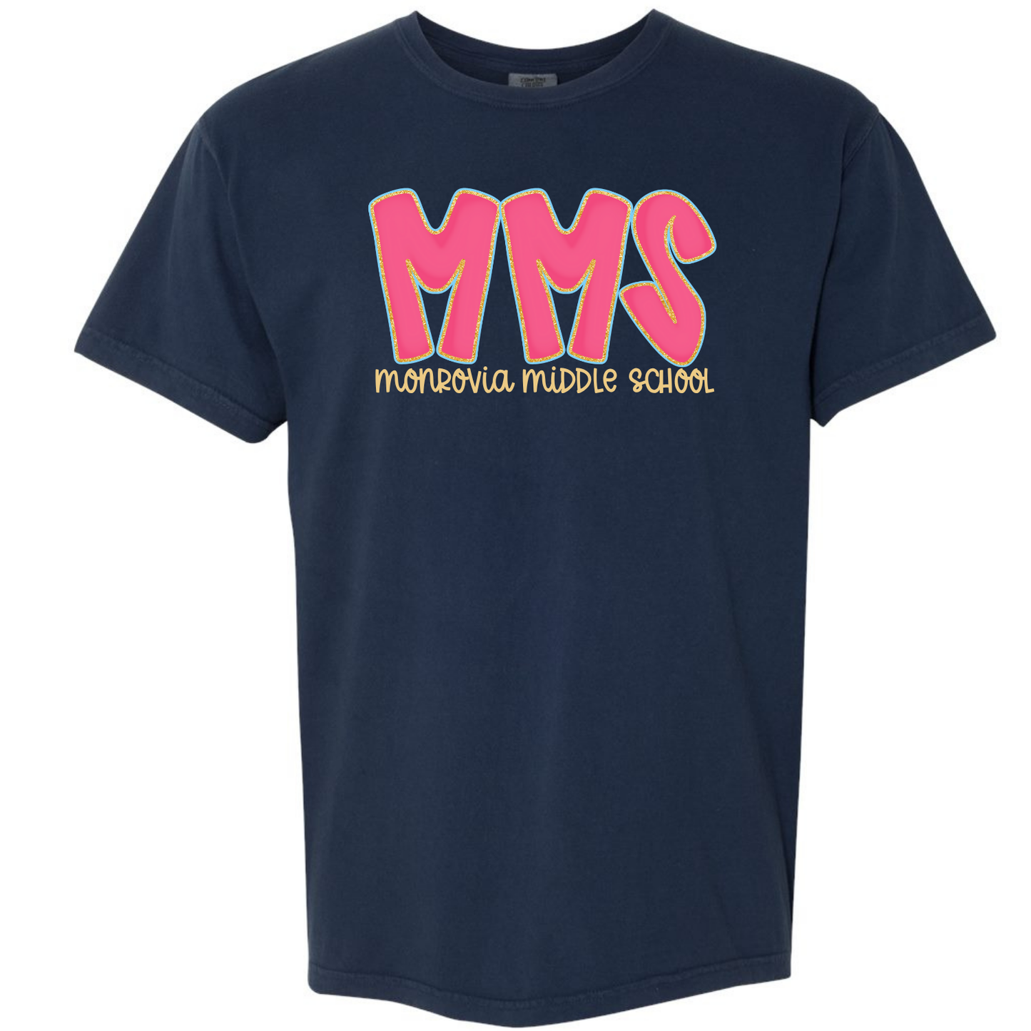 MMS Hot Pink Doodle Letter Tees