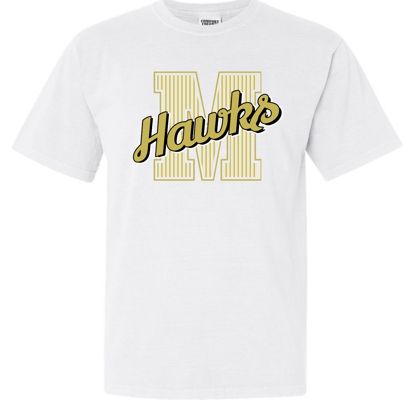 MMS Striped Varsity Letter Tees