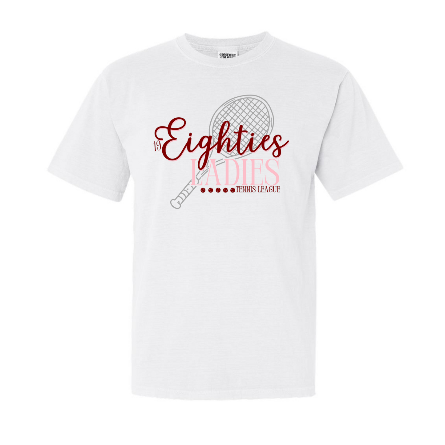 80's Ladies Comfort Color White Short Sleeve