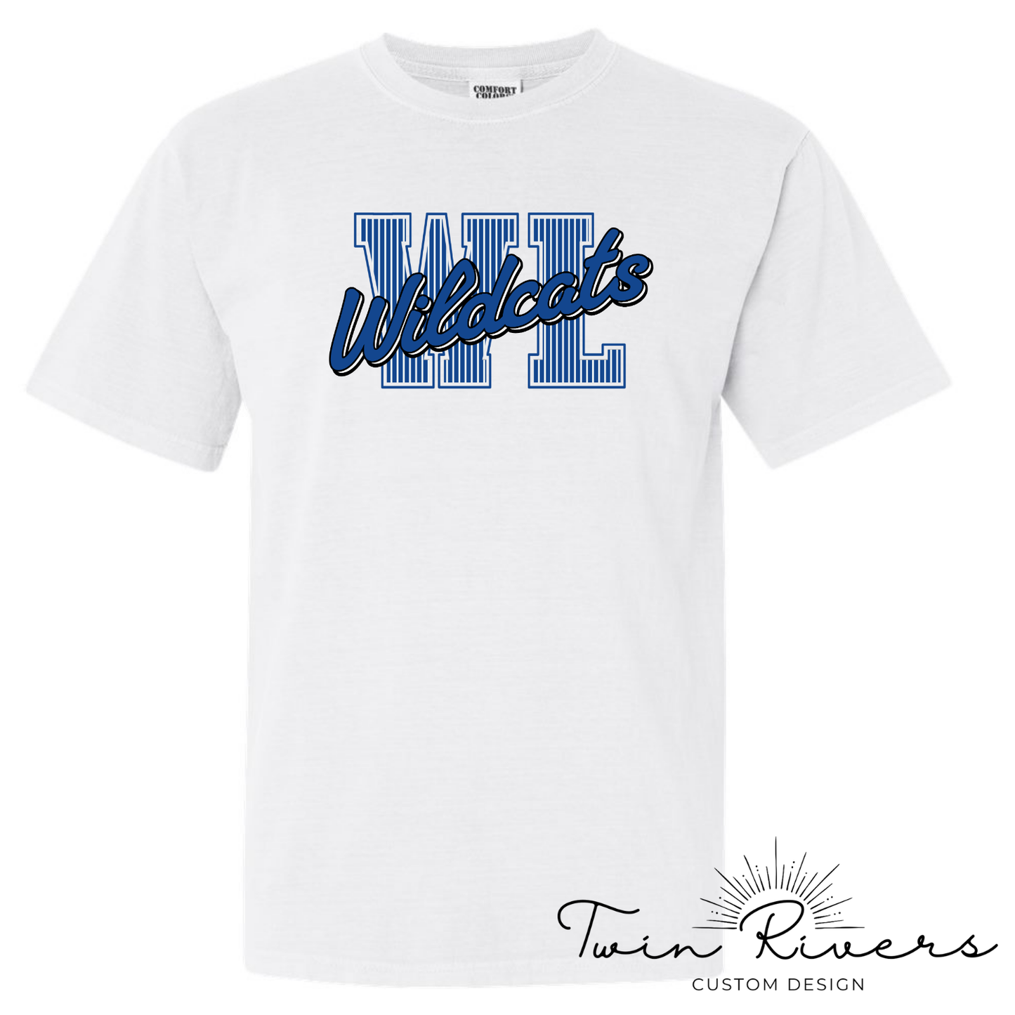 West Limestone Wildcats Striped Varsity Letter Tees