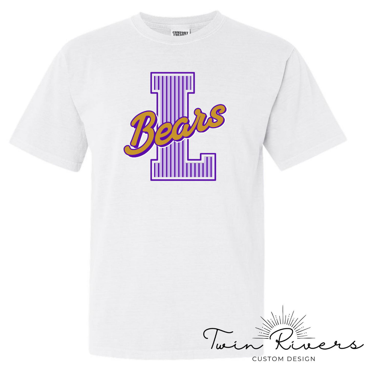 Lexington Golden Bears Striped Varsity Letter Tees