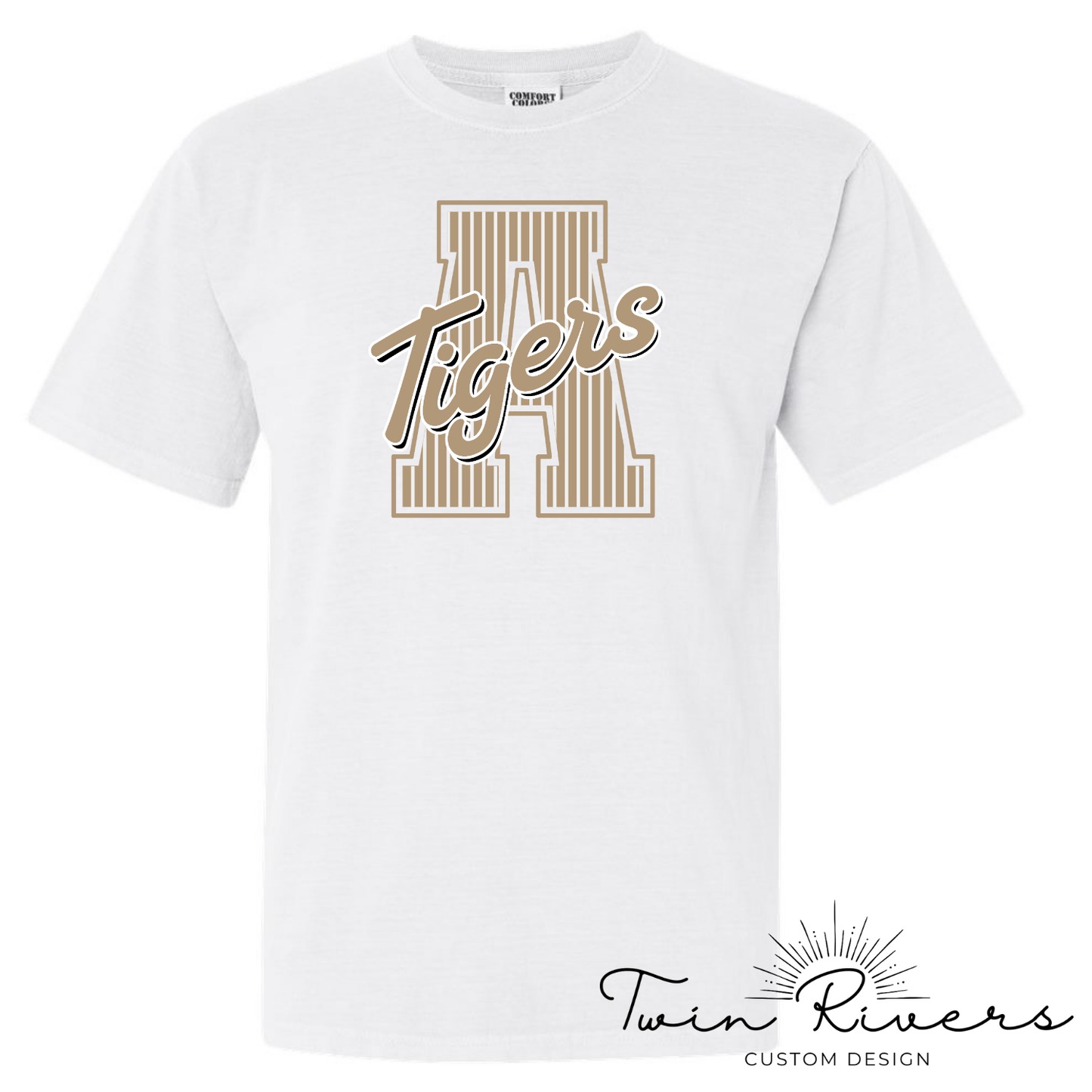 Ardmore Tigers Striped Varsity Letter Tees