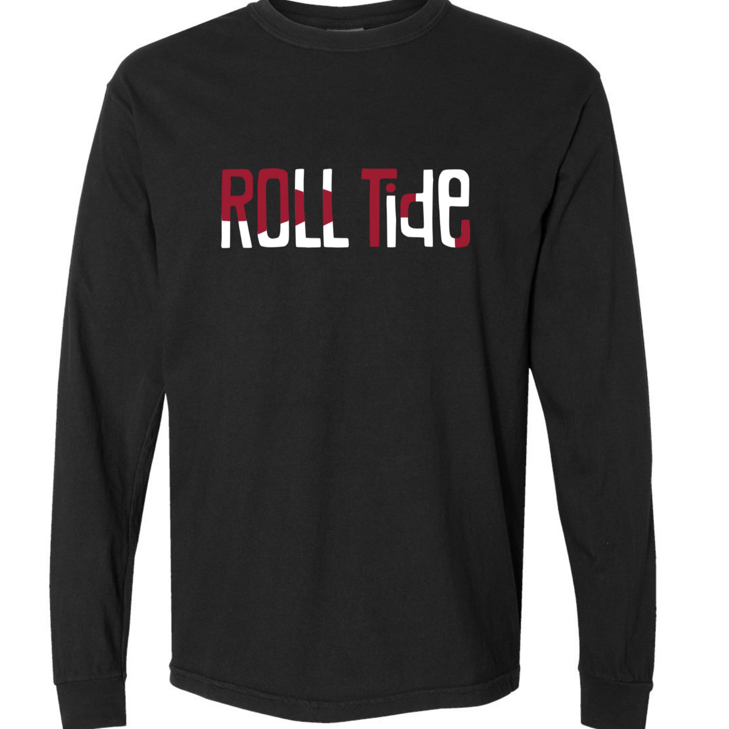 Roll Tide - Black Comfort Color Long Sleeve