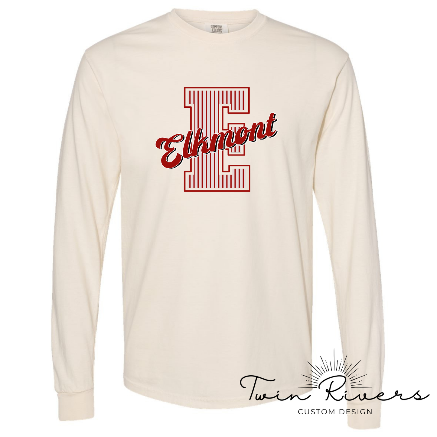 Elkmont Striped Varsity Letter Long Sleeve