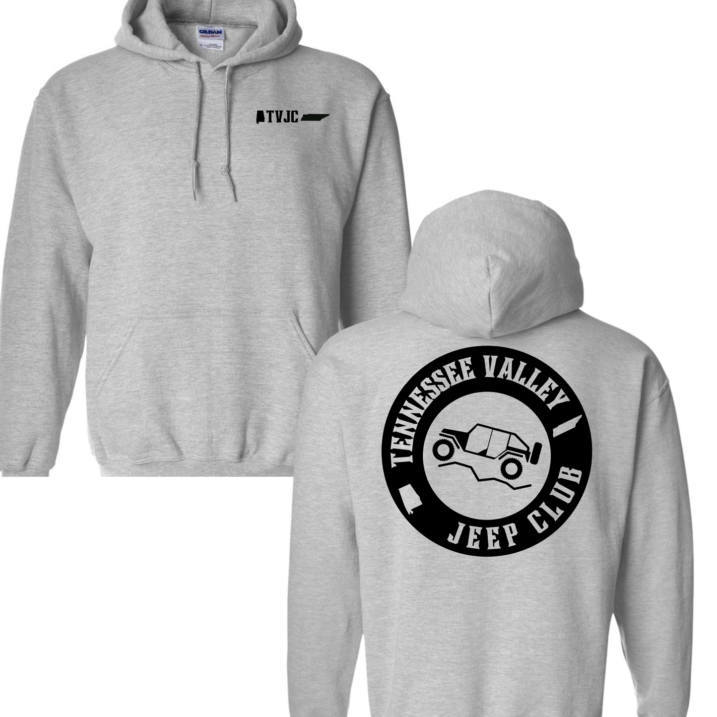 Tennessee Valley Jeep Club Hoodies