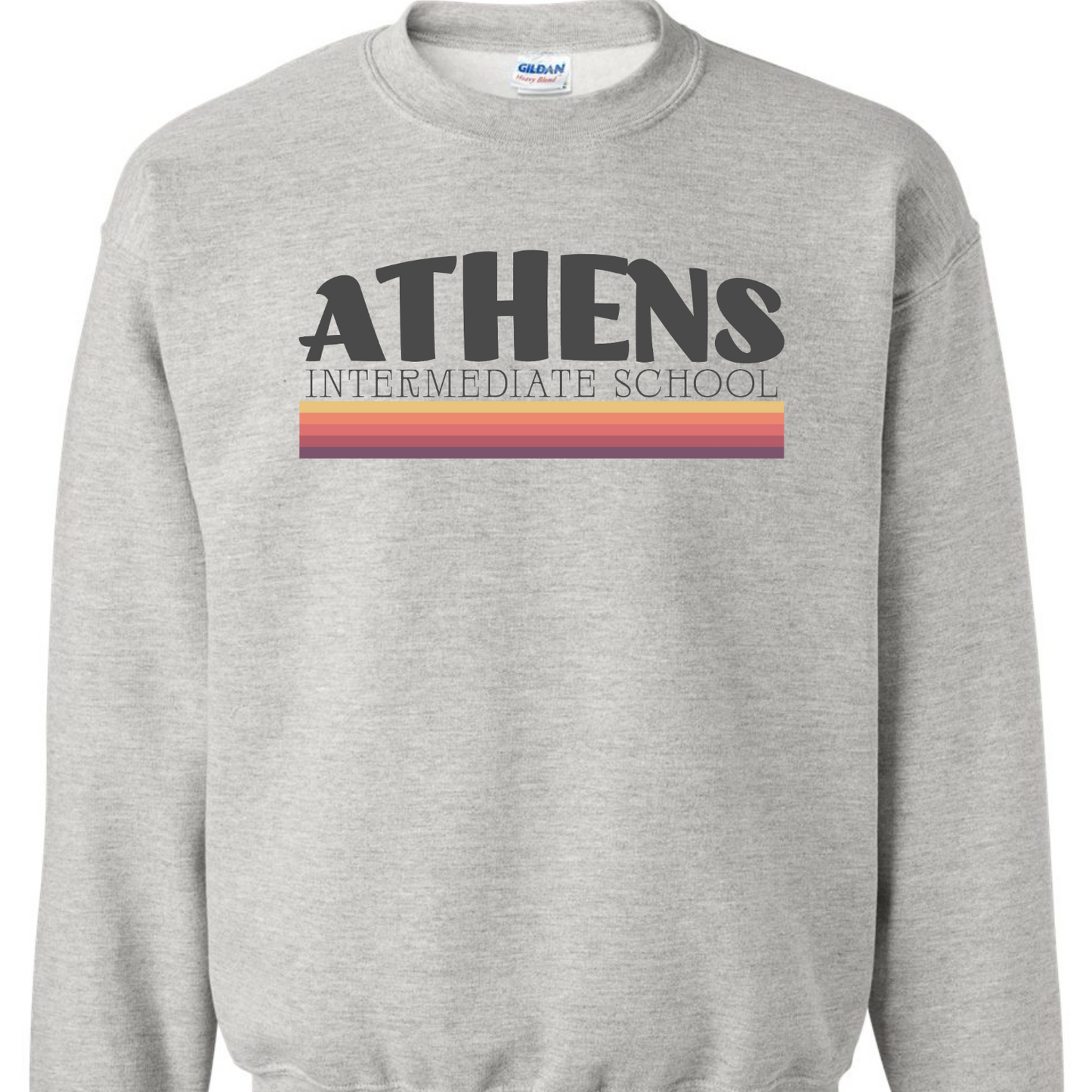 Athens Intermediate School Retro Stripes Sweatshirts
