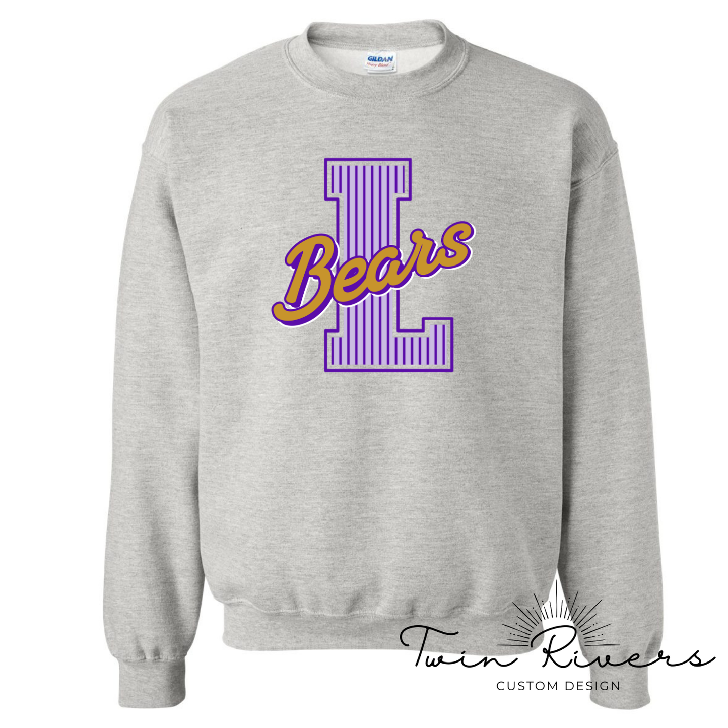 Lexington Golden Bears Striped Varsity Letter Sweatshirts