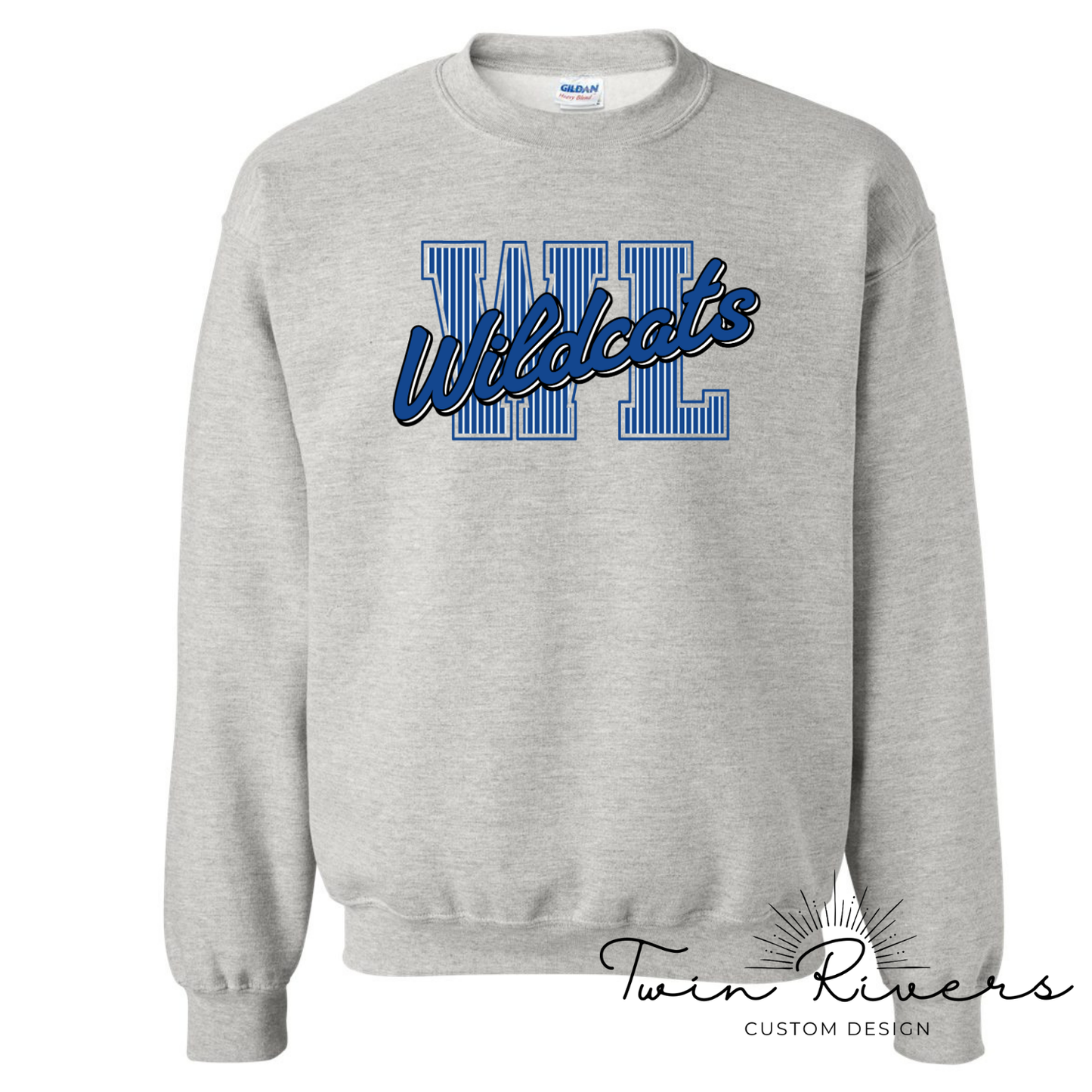 West Limestone Wildcats Striped Varsity Letter Sweatshirts