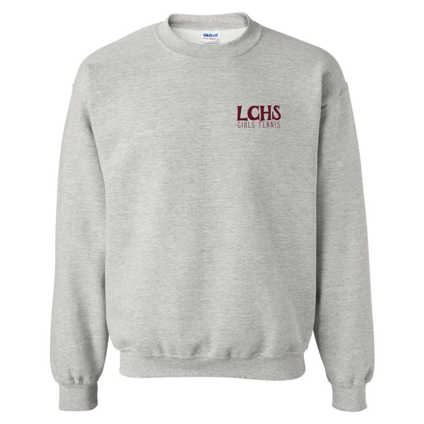 LCHS Tennis State Gildan Ash Gray Sweatshirt