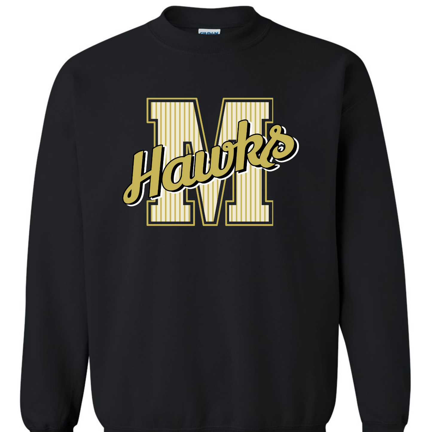 MMS Striped Varsity Letter Sweatshirts