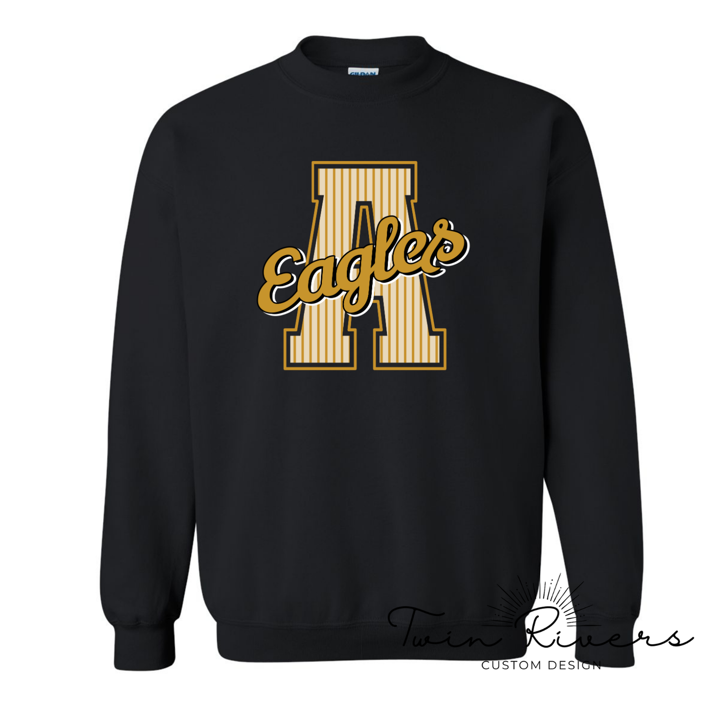 Athens Eagles Striped Varsity Letter Sweatshirts