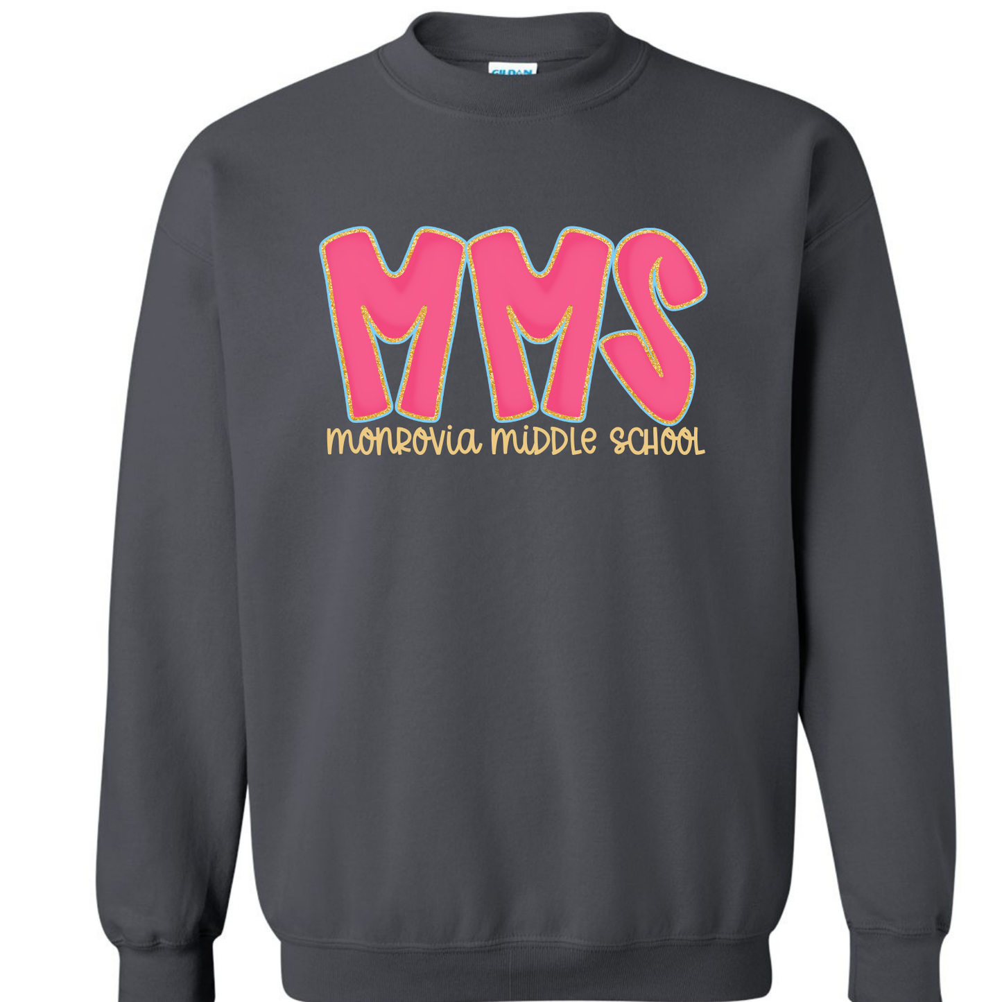 MMS Hot Pink Doodle Letter Sweatshirts