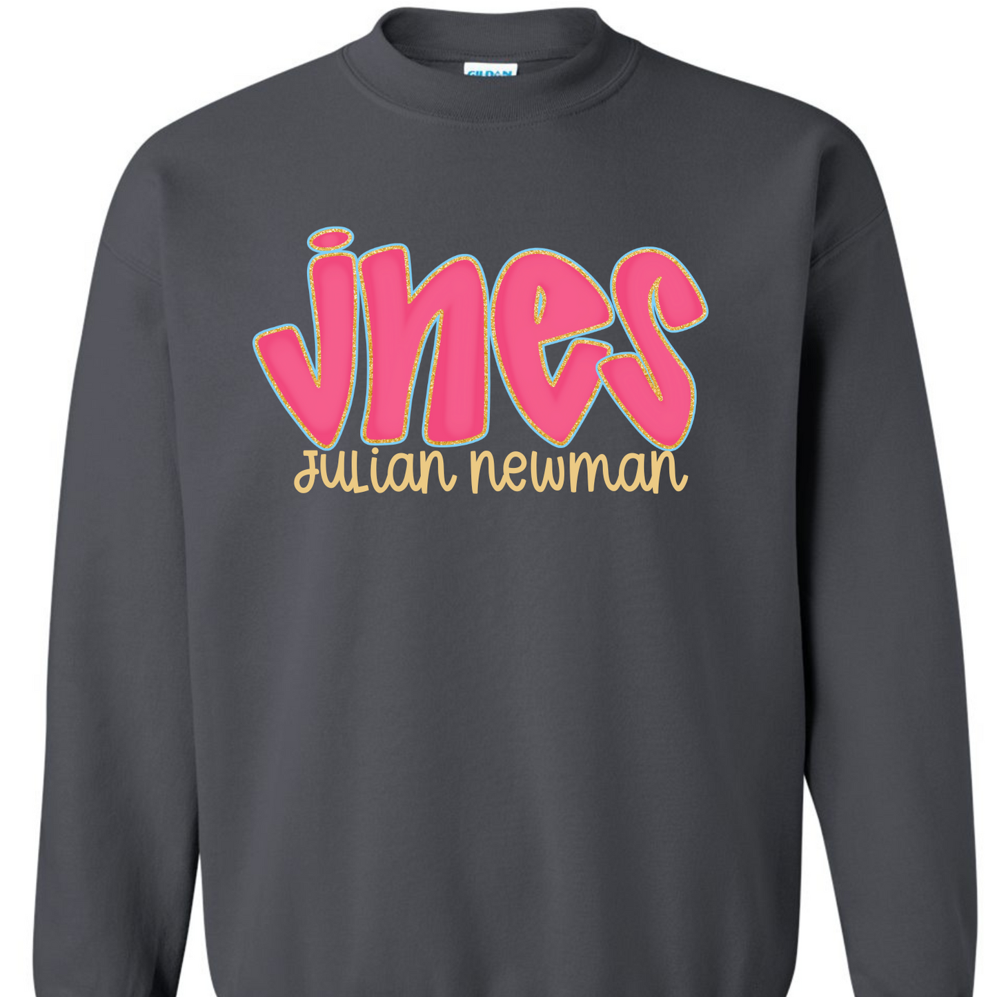 JNES Hot Pink Doodle Letters Tees