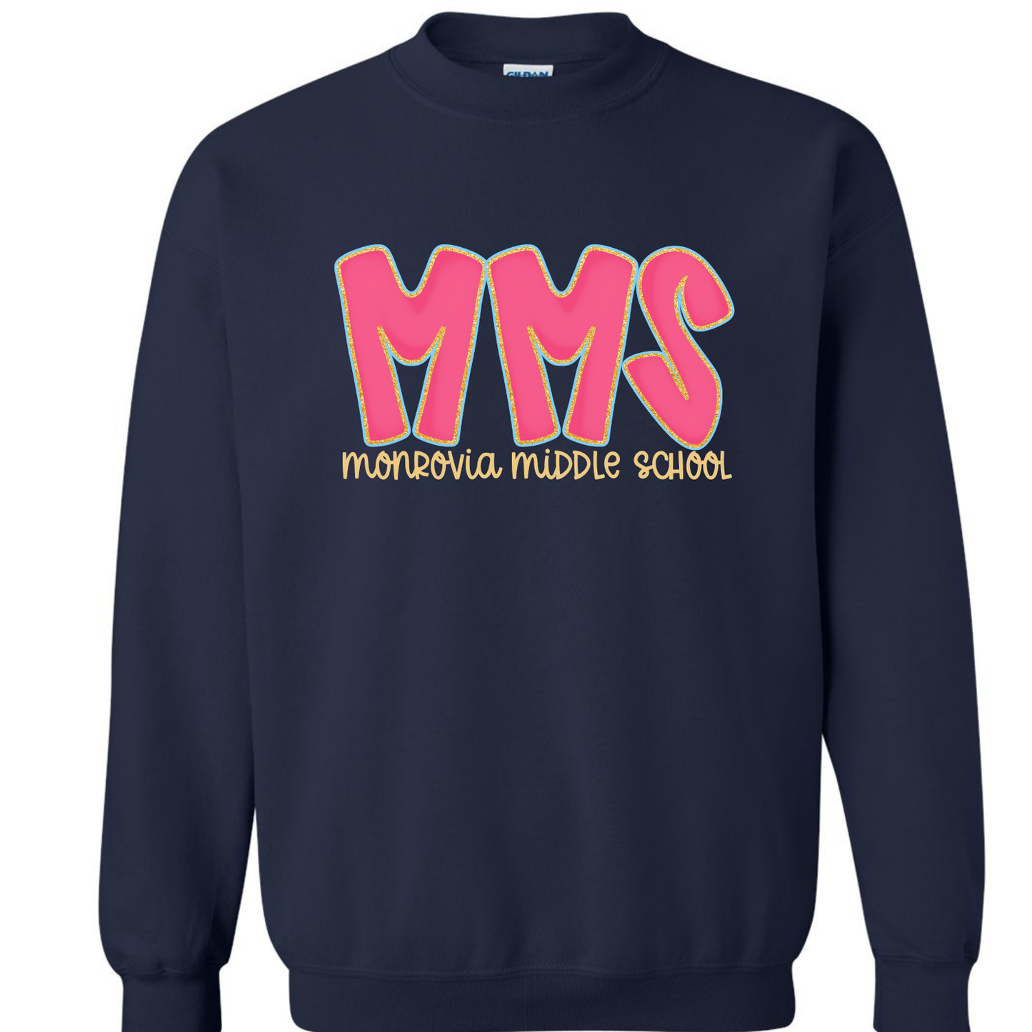MMS Hot Pink Doodle Letter Sweatshirts