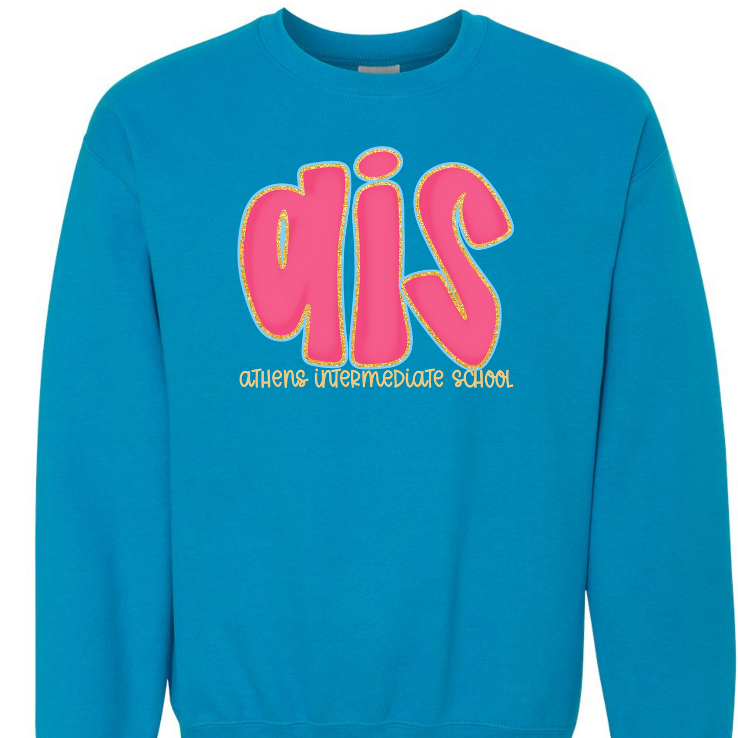 Athens Intermediate School Hot Pink Doodle Letters Sweatshirts